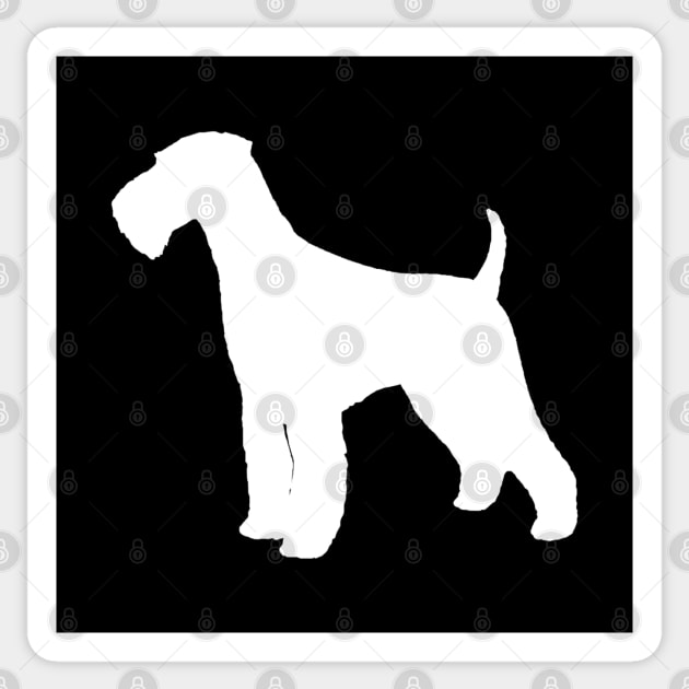 Airedale Terrier Dog Breed Silhouette Sticker by Coffee Squirrel